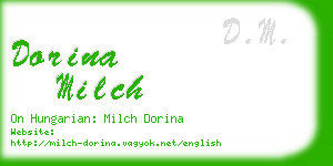 dorina milch business card